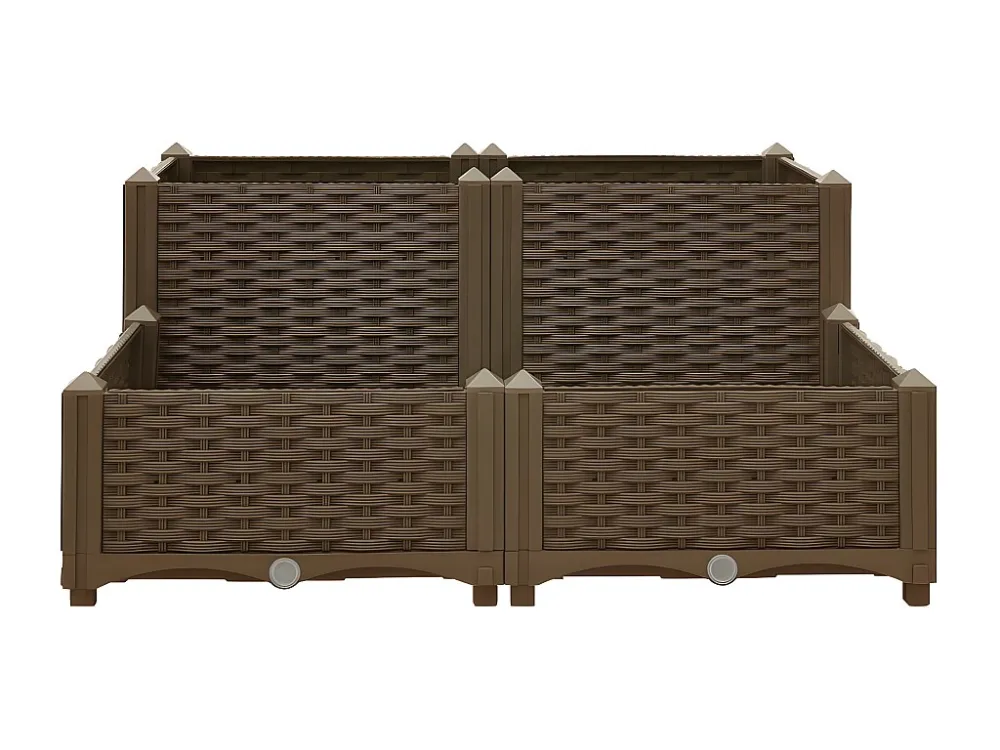 Canteiro elevado 80x80x38 cm polipropileno Clicnbuy