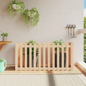 Canteiro elevado com design de cerca 150x50x70 cm pinho maciço Clicnbuy
