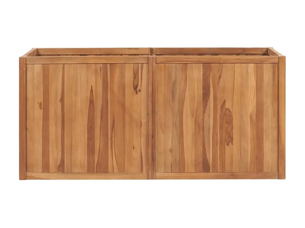 Canteiro elevado de jardim 150x50x70 cm madeira de teca maciç Clicnbuy