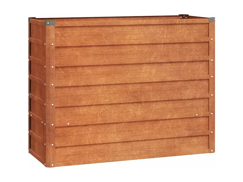 Canteiro de jardim 100x40x77 cm ço corten cor enferrujado Clicnbuy