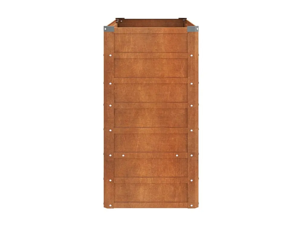 Canteiro de jardim 100x40x77 cm ço corten cor enferrujado Clicnbuy