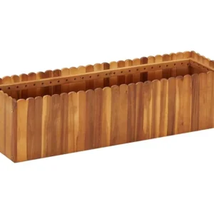 Vaso/floreira de jardim 100x30x25 cm madeira de acácia maciç Clicnbuy
