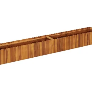 Vaso/floreira de jardim 200x30x25 cm madeira de acácia maciç Clicnbuy