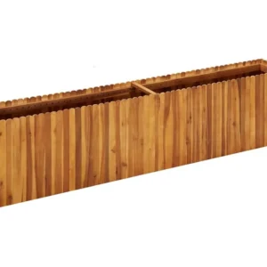 Vaso/floreira de jardim 200x30x50 cm madeira de acácia maciç Clicnbuy