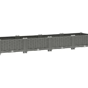 Premium Resistente Intempéries Canteiro elevado 160x40x23 cm polipropileno