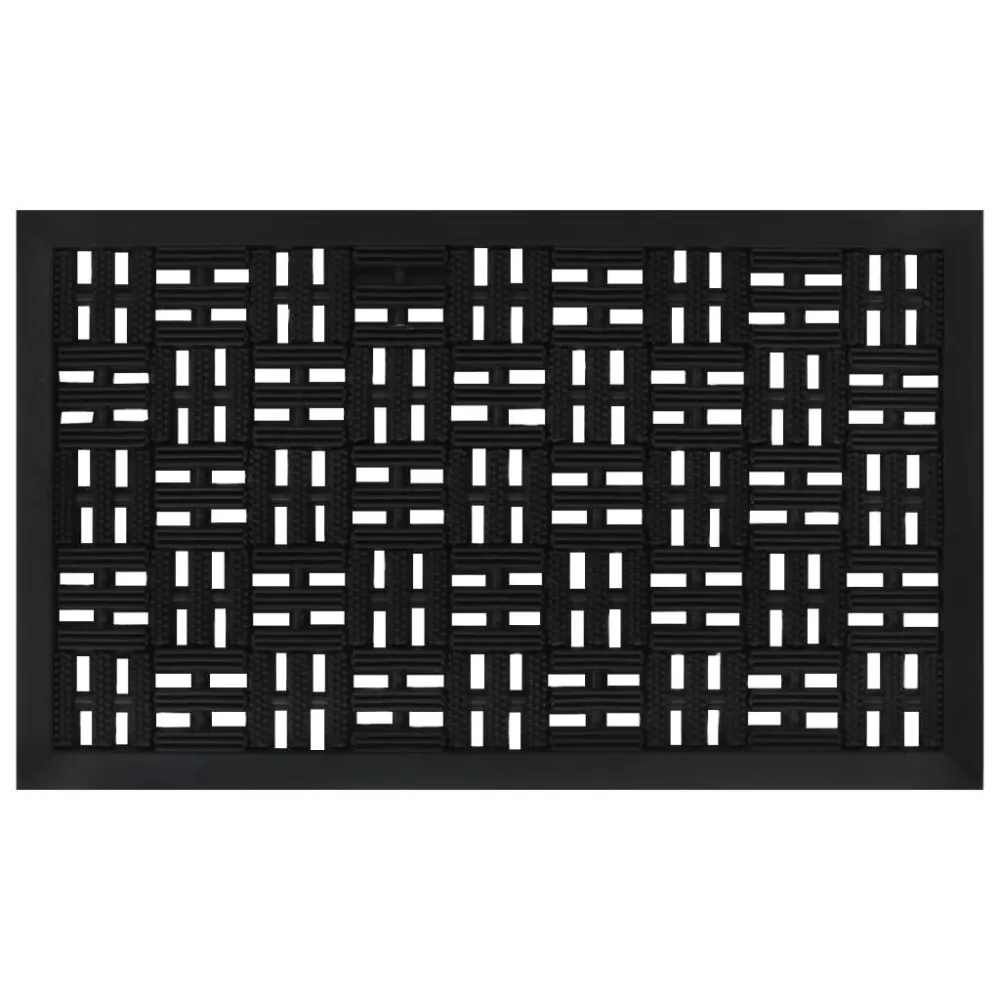 Premium Antiderrapante Tapete de porta retangular 45x75 cm borracha