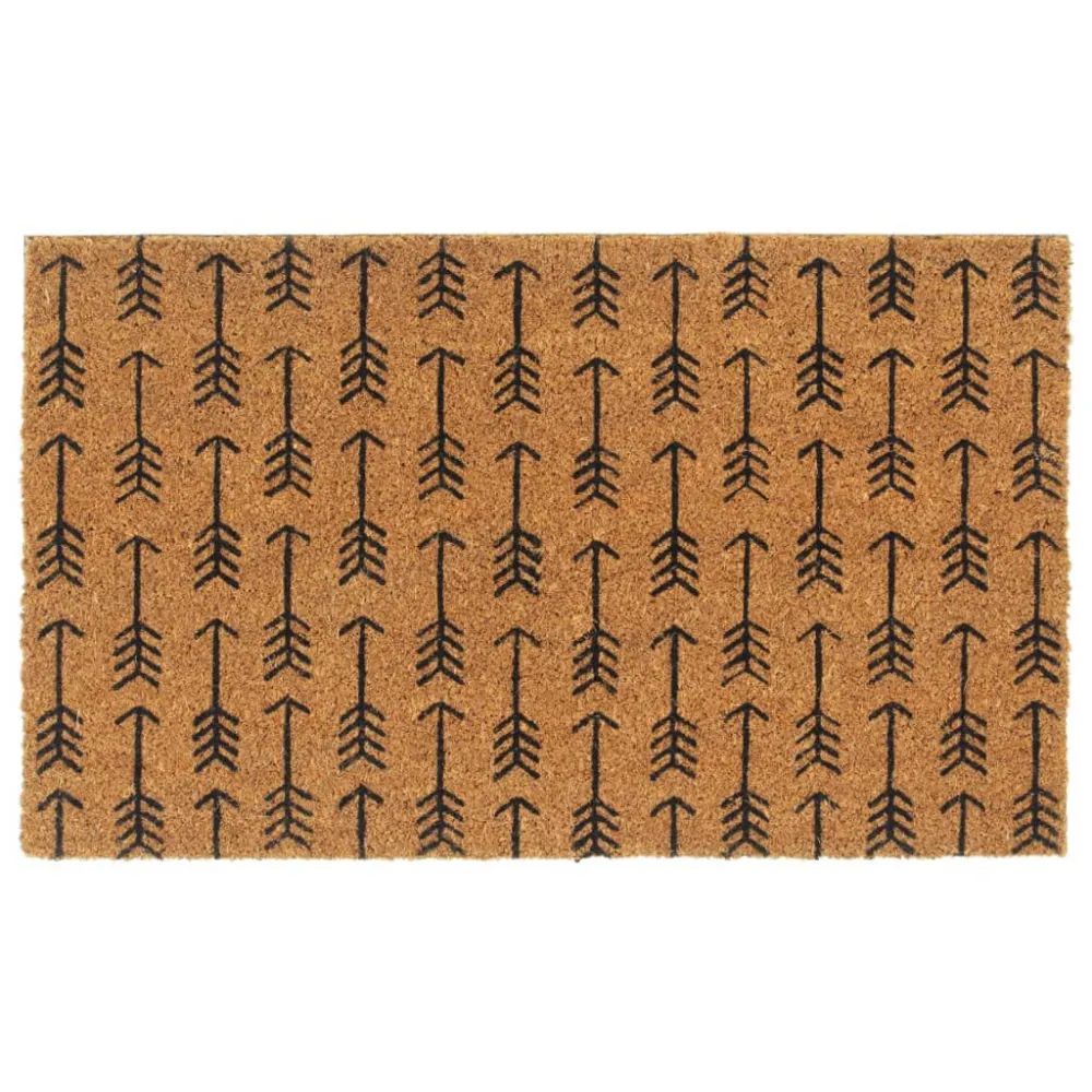 Tapete de porta 45x75 cm fibra de coco tufada orgânico