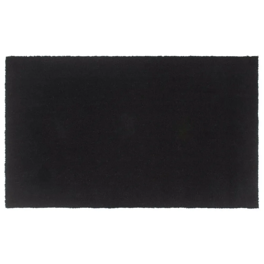 Tapete de porta 90x150 cm fibra de coco tufada preto para Sala de Estar