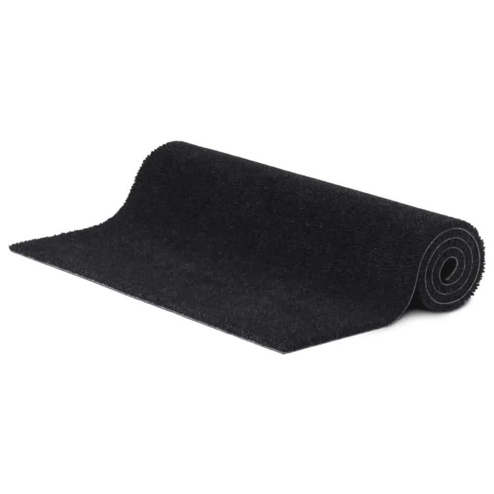 Tapete de porta 90x150 cm fibra de coco tufada preto para Sala de Estar