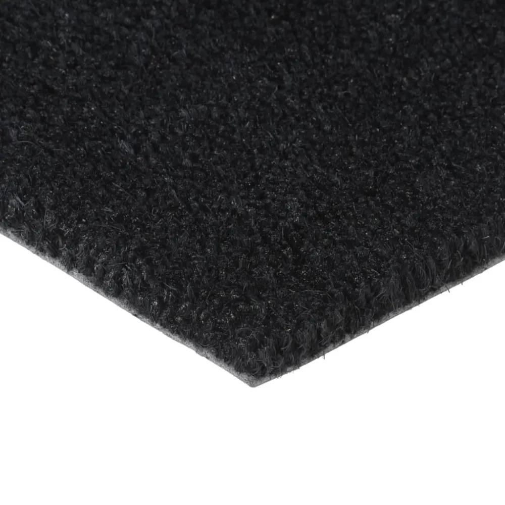Tapete de porta 90x150 cm fibra de coco tufada preto para Sala de Estar