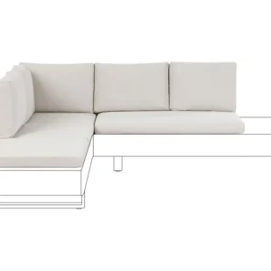Conjunto de capas para almofadas branco creme LANCIANO | Envio Rápido