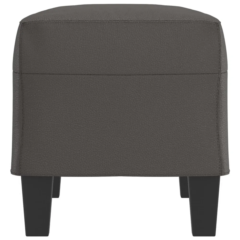 Banco 70x35x41 cm couro artificial cinza Fácil de Colocar e Retirar