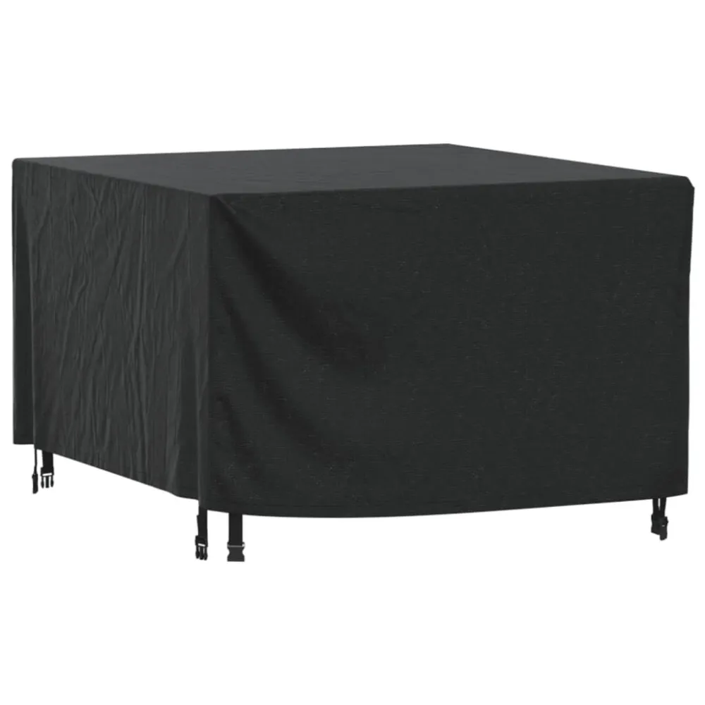 Capa com Elástico para Capa para mobiliário jardim 113x113x73 cm impermeável 420D preto