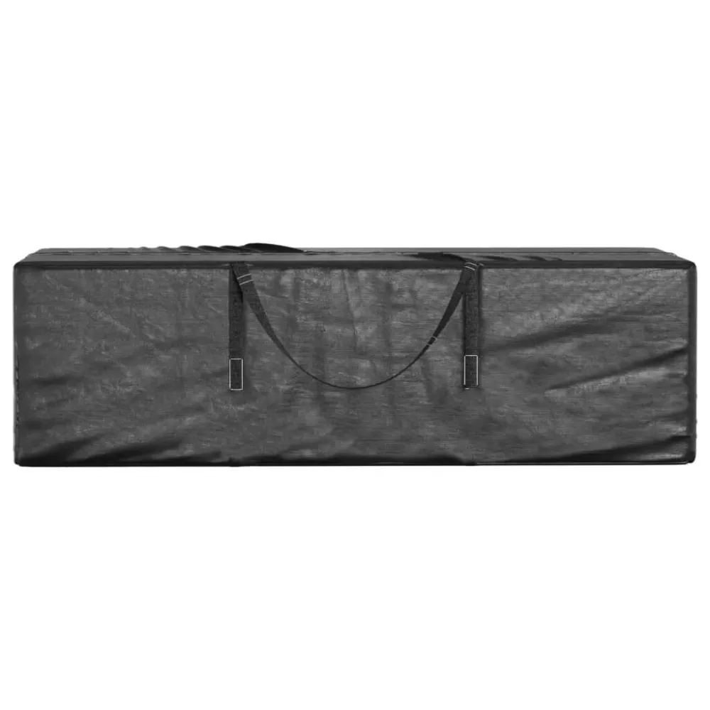 Capa com Elástico para Saco de arrumação para árvore Natal 135x40x55cm polietileno preto