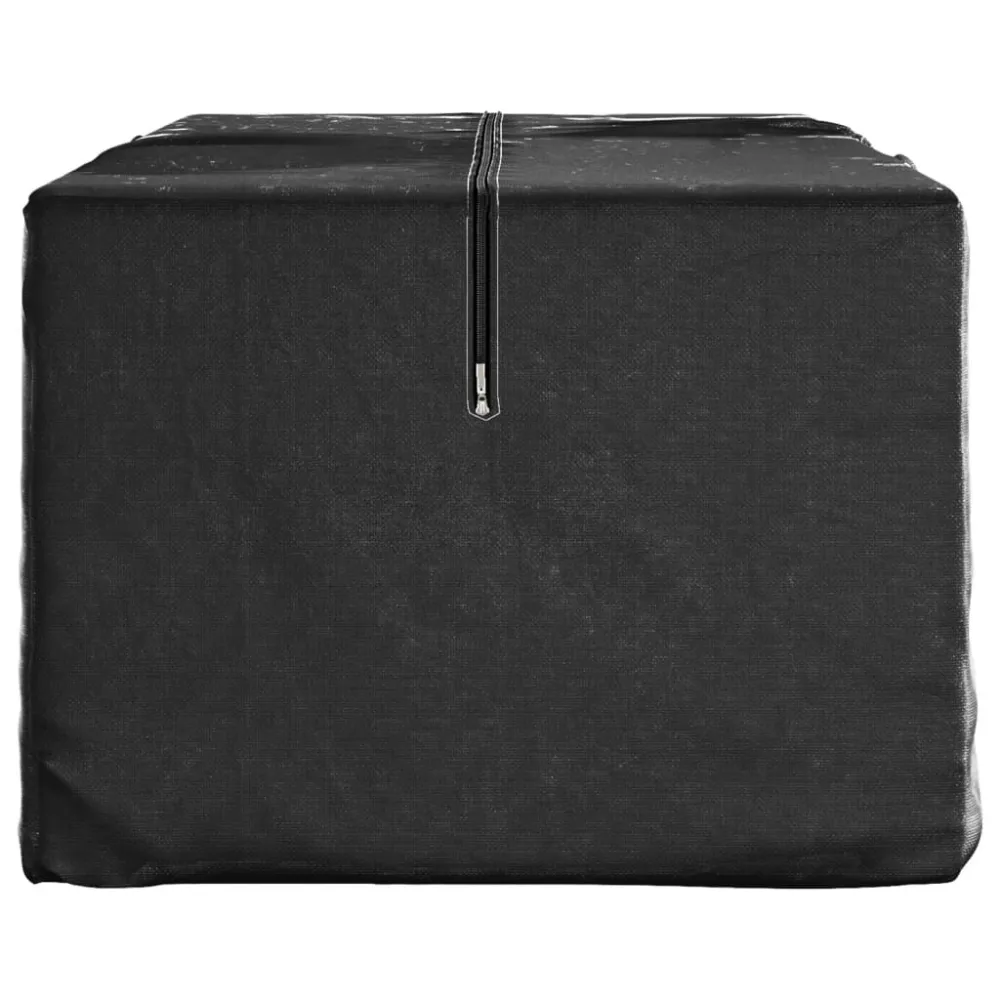 Capa com Elástico para Saco de arrumação para árvore Natal 135x40x55cm polietileno preto
