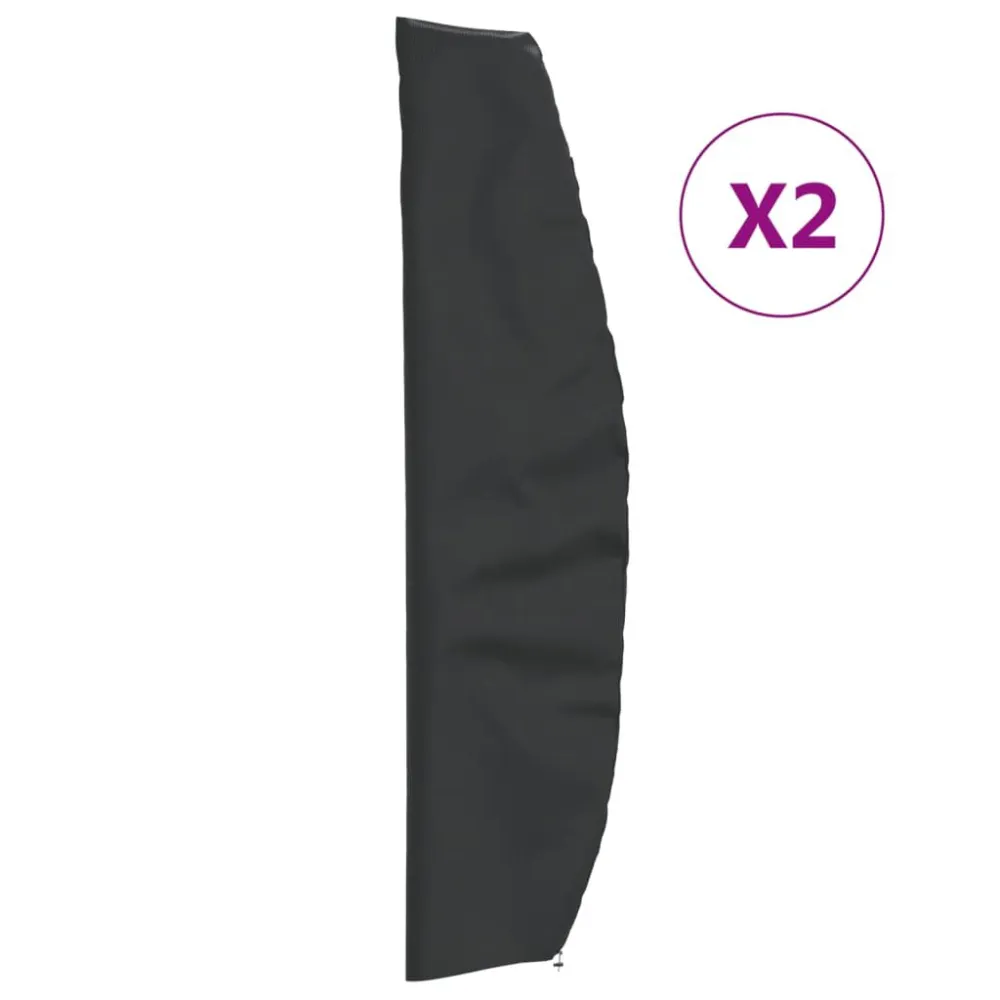 Capa Resistente UV Capas para guarda-sol de jardim 2 pcs 265x50/70/40 cm oxford 420D