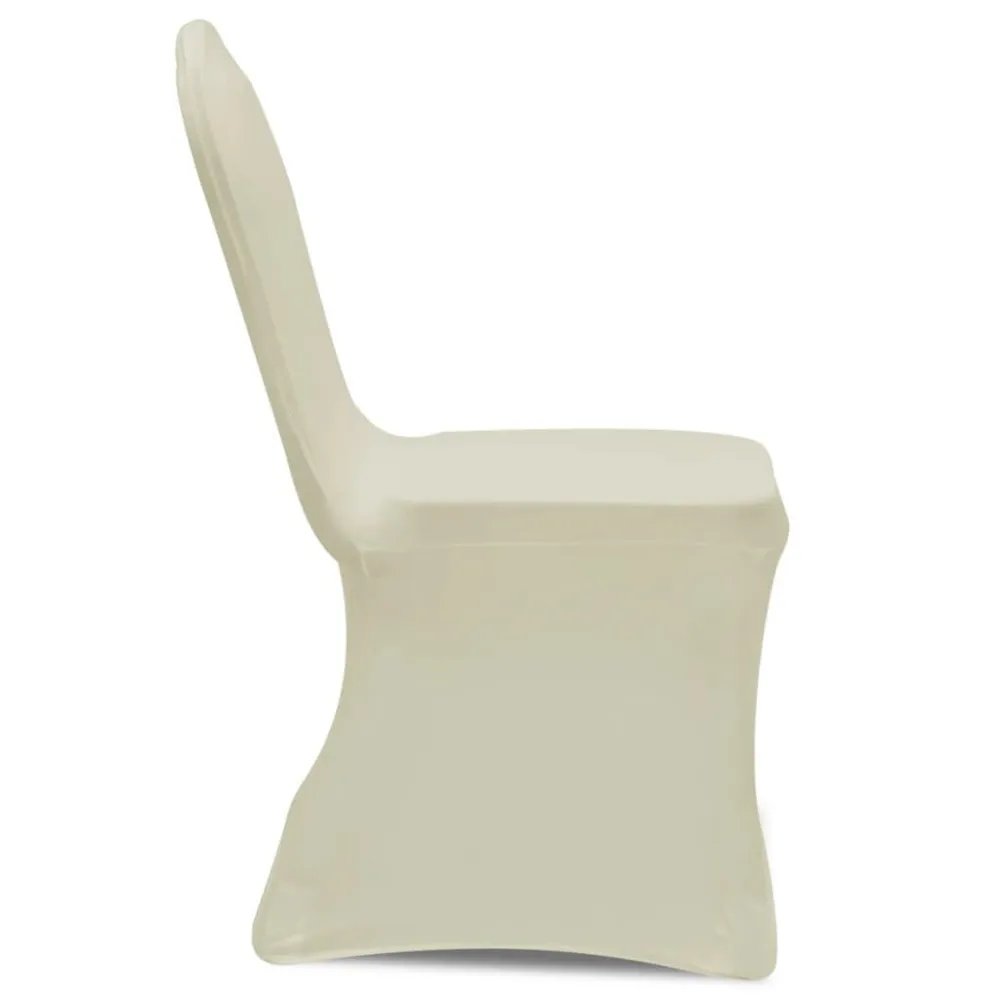 Capa de cadeira, elástica em creme, 50 peças com Proteção UV