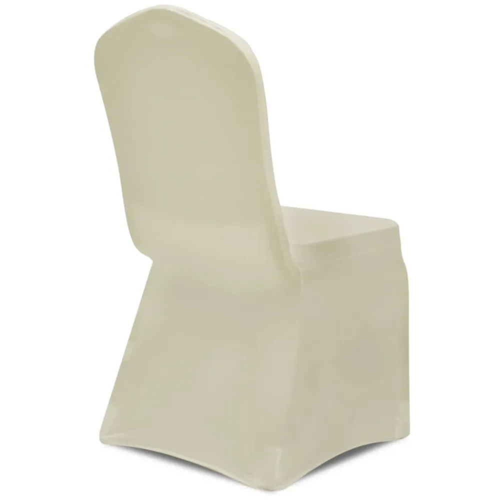 Capa de cadeira, elástica em creme, 50 peças com Proteção UV