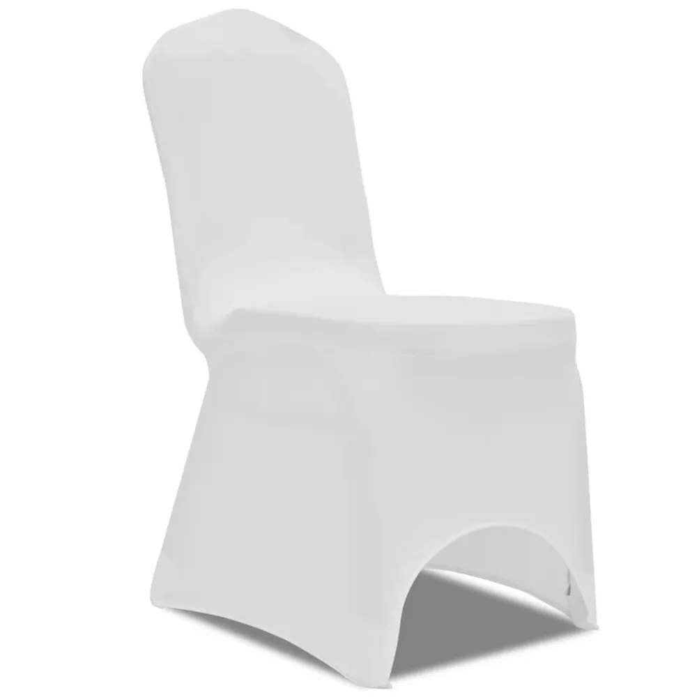 Premium Impermeável Capa extensível para cadeira 4 pcs branco