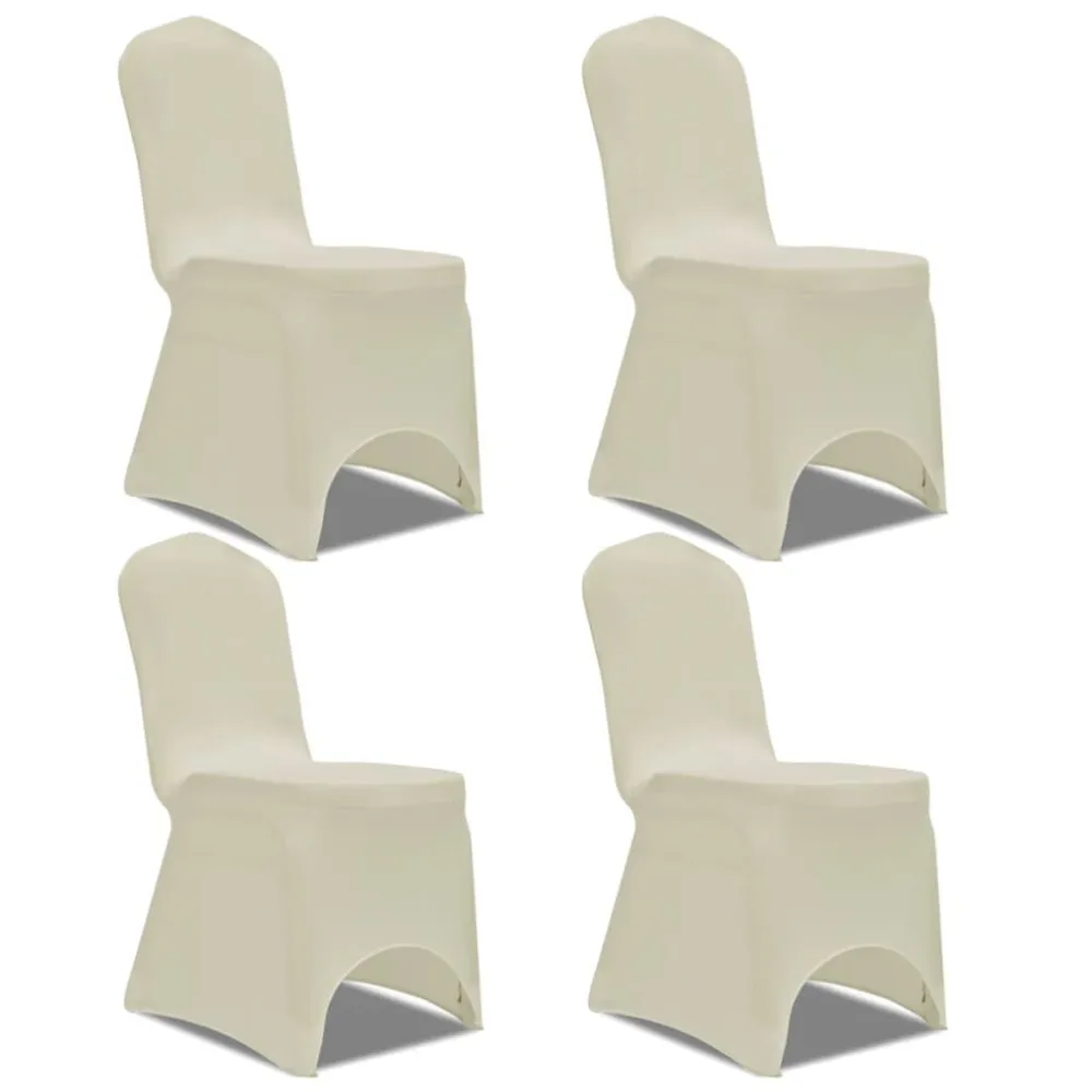 Tecido Térmico Capa extensível para cadeira 4 pcs creme
