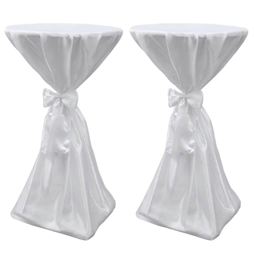 Capa Resistente UV Toalha de mesa com fita, 60 cm / 2 peças, Branca