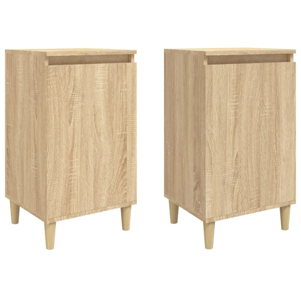 Mesas de cabeceira 2 pcs derivados de madeira carvalho sonoma para Guardar no Inverno
