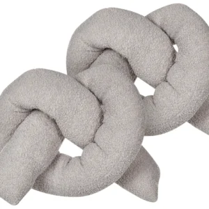 Set 2 Teddy Cushions 172 x 14 cm Grey GLADIOLUS