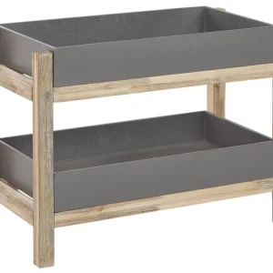 Tecido Térmico 2 Tier Faux Concrete Shelf Grey OLIENA