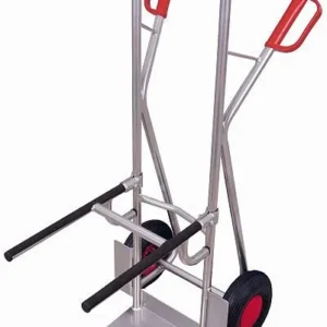 Carrinho para cadeira de alumínio VARIOfit, dimensões externas: 570 x 795 x 1.305 mm (LxPxA), ap-710.058