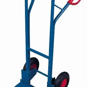 Carrinho tubular de ço VARIOfit com pá extenso, dimensões externas: 570 x 650 x 1.305 mm (LxPxA), sk-710.203