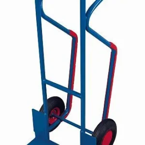 Carrinho tubular de ço VARIOfit com pá gigante, dimensões externas: 570 x 655 x 1.315 mm (LxPxA), sk-710.201