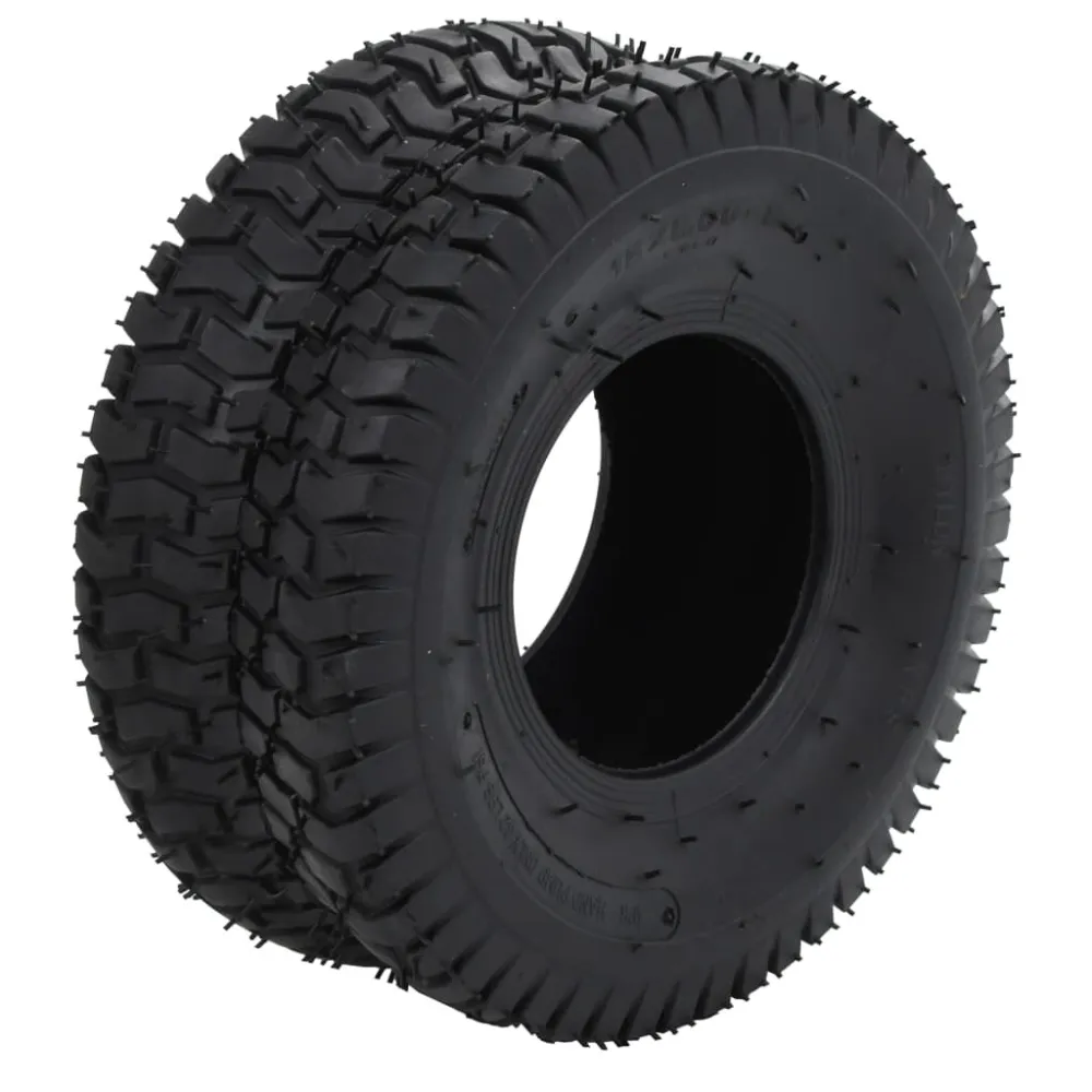Conj. pneus e câmaras para carro mão 4 pcs 15x6.00-6 4PR borracha