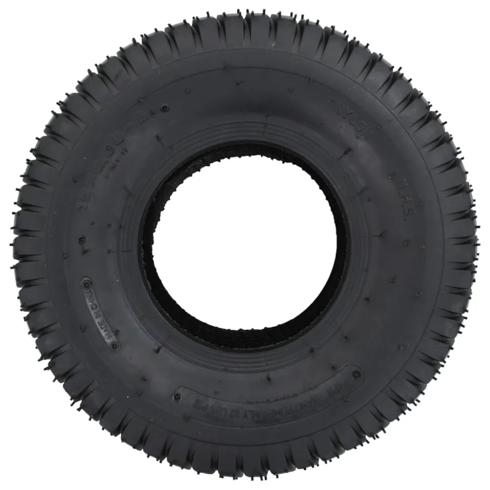 Conj. pneus e câmaras para carro mão 4 pcs 15x6.00-6 4PR borracha