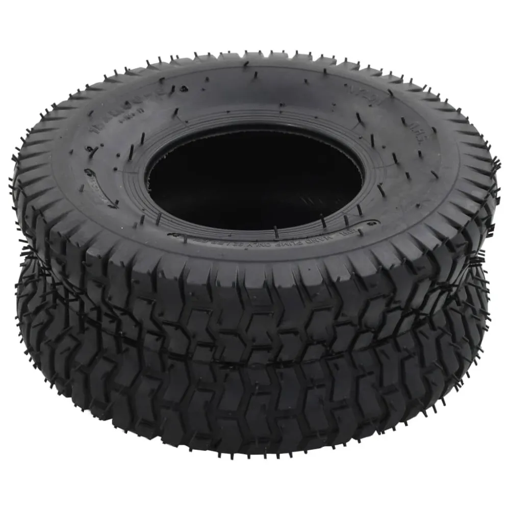 Pneus para carrinho de mão 2 pcs 15x6.00-6 4PR borracha