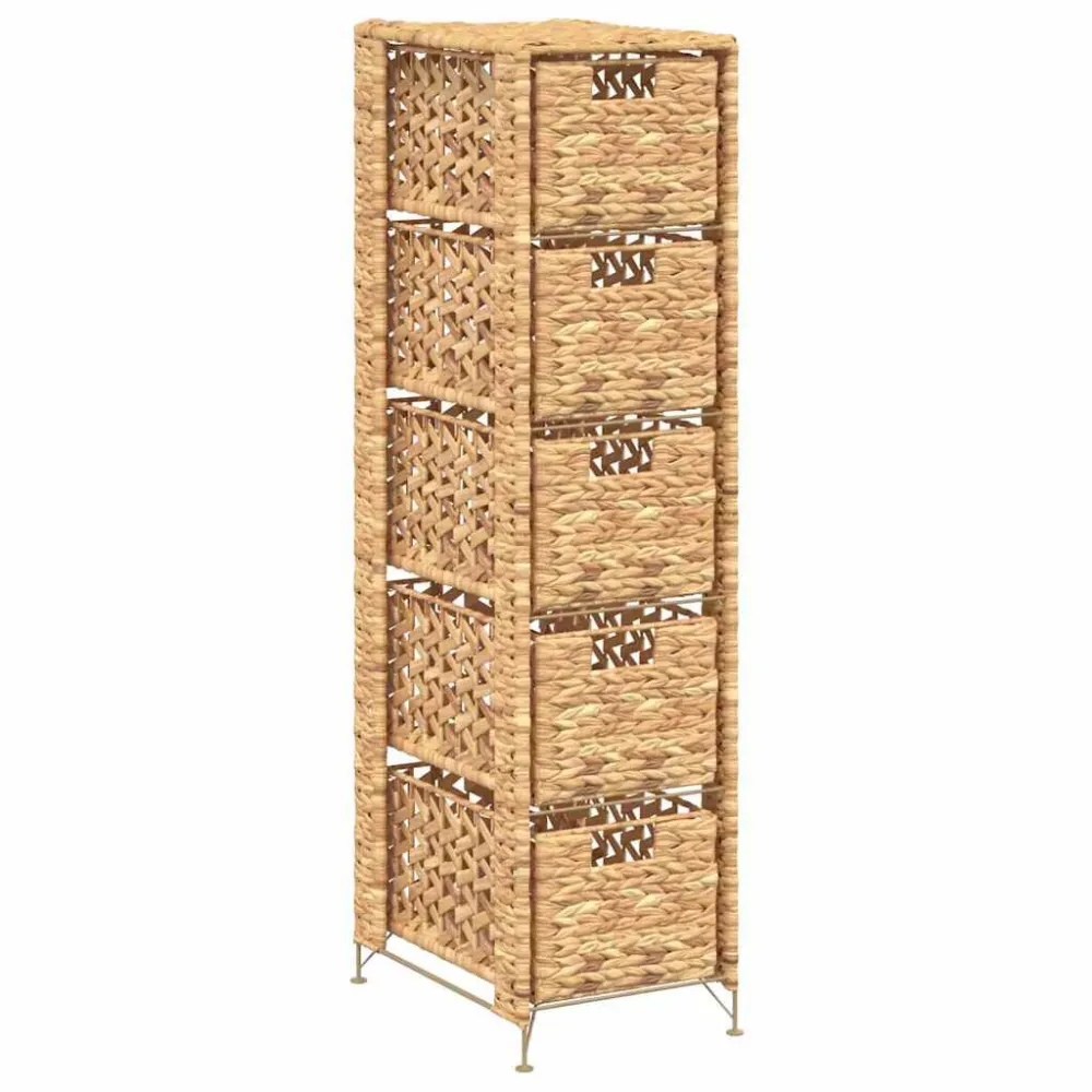 Separador de Roupas Unidade de arrumação com 5 cestos 25,5x37x100 cm jacinto de água