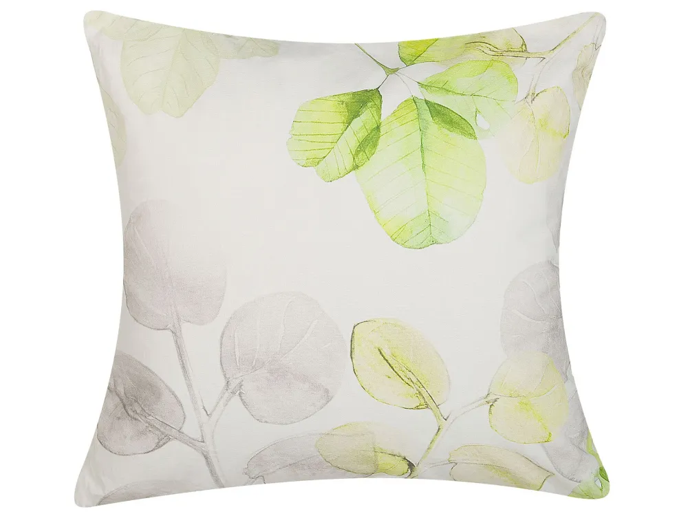 Set 2 Cushions Leaf Pattern 45 x 45 cm Multicolour PEPEROMIA