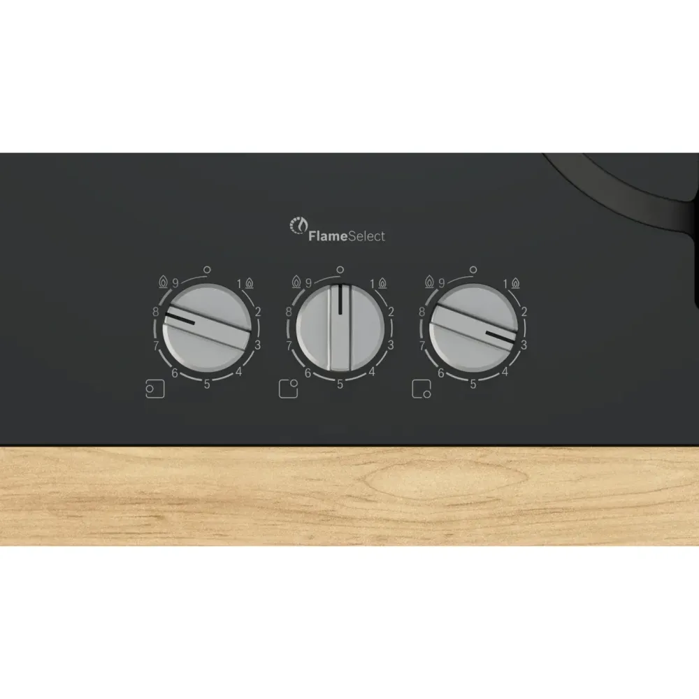 Placa Gás Bosch PPC6A6I10 | 3 Queimadores, FlameSelect, Vidro