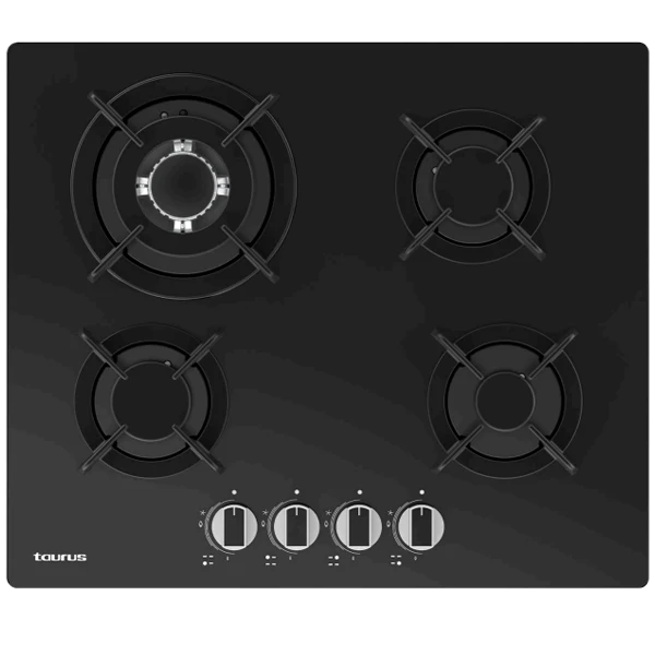Placa Gás Taurus GC4HN | 4 Queimadores, Triplo Wok, Vidro