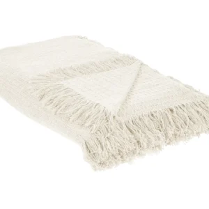 Cobertor Leve Colcha YERBENT Algodão 200 x 220 cm Branco creme