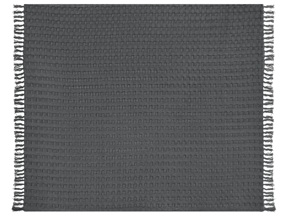 Colcha BERE Algodão 200 x 220 cm Cinzento obscuro