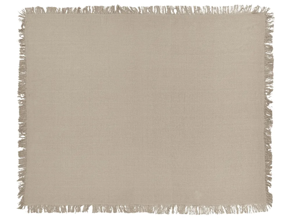 Colcha YERBENT Algodão 150 x 200 cm Taupe em Vermelho Bordeaux