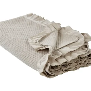 Colcha HATTON Algodão 220 x 240 cm Taupe com Garantia de Durabilidade