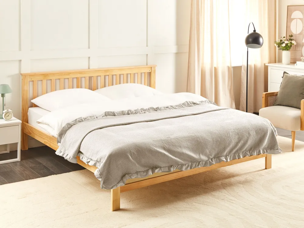 Colcha HATTON Algodão 220 x 240 cm Taupe com Garantia de Durabilidade