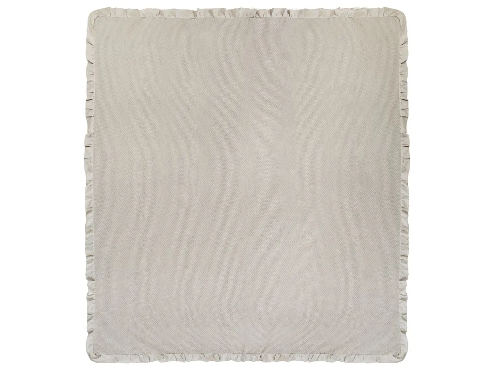 Colcha HATTON Algodão 220 x 240 cm Taupe com Garantia de Durabilidade