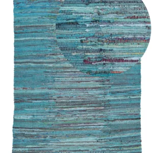 100% algodão Area Rug 160 x 230 cm Blue MERSIN