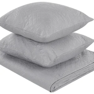 Bedspread Cushions ALAMUT 160 x 220 cm Grey