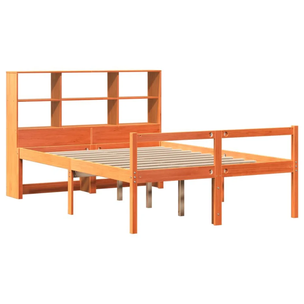Cama com estante sem colchão 160x200 cm madeira maciç para Uso Doméstico e Camping
