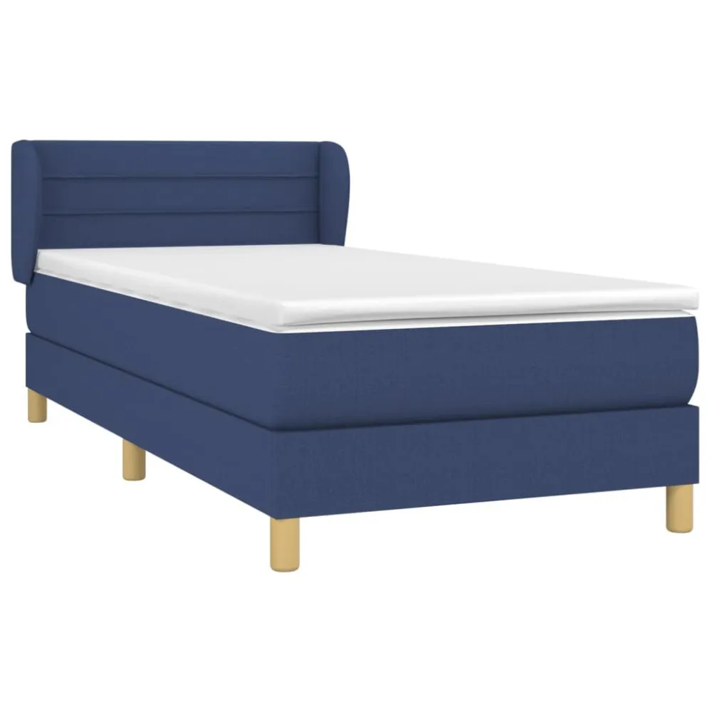 Cama com molasemcolchão 90x190 cm tecido azul Tamanho Queen Size