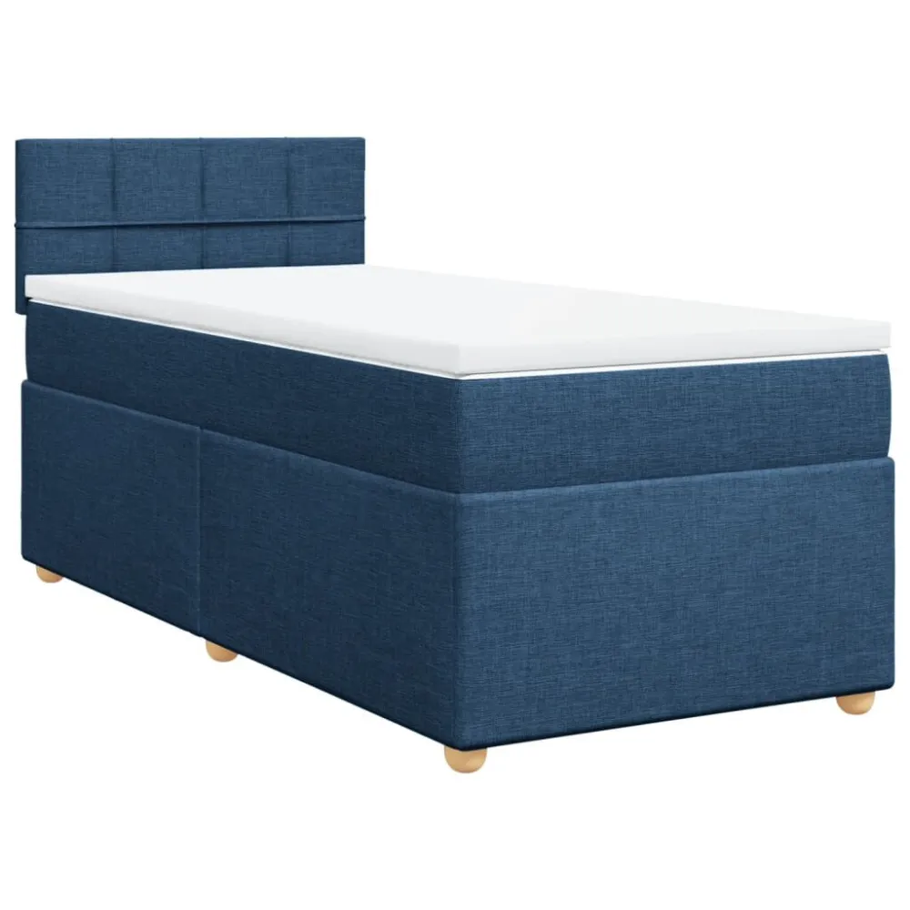 Cama com molasemcolchão 90x190 cm tecido azul Tamanho Queen Size