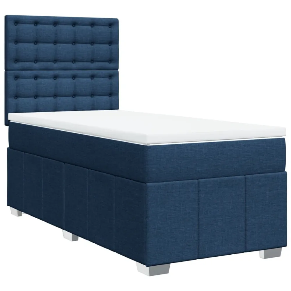 Cama com molasemcolchão 90x200 cm tecido azul para Visitas Inesperadas